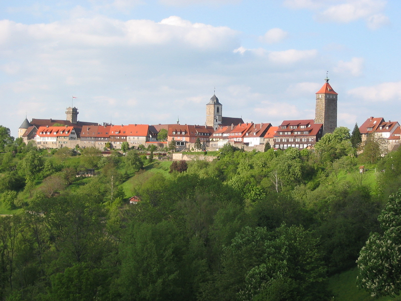 Waldenburg auf dem Bergrücken
